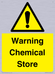 Warning Chemical Store